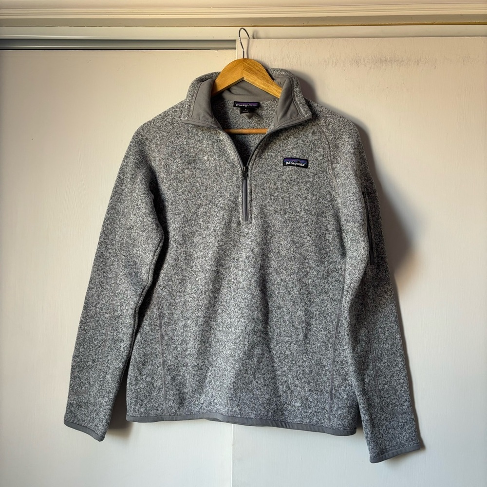 Patagonia Better Sweater 1/4 - Zip Fleece in Birch White - Picture 3 of 10